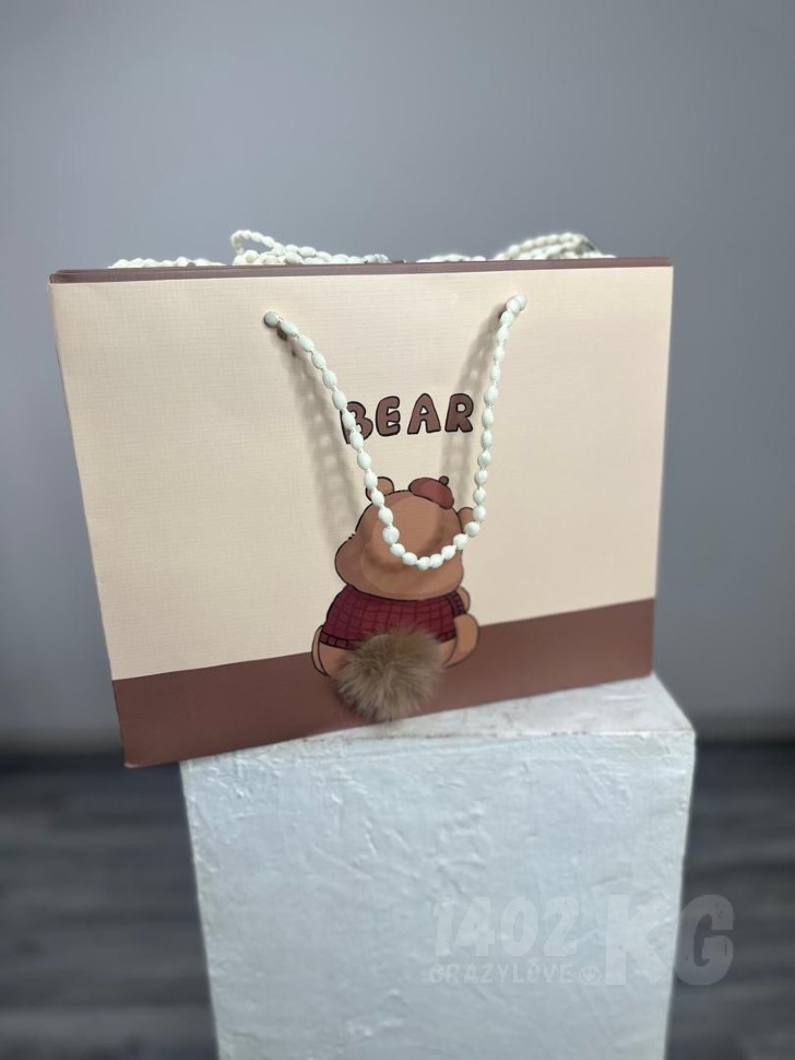 Заказать цветы: пакет "BEAR" 1шт