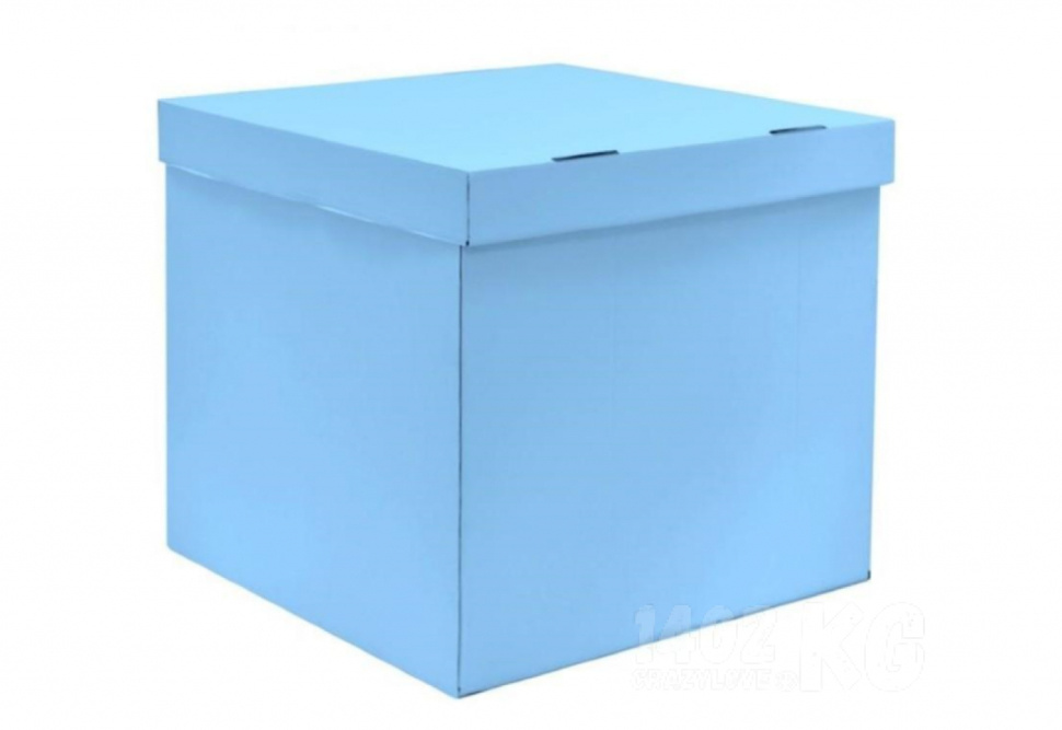Коробка для воздушных шаров Голубой, 60*60*60 см