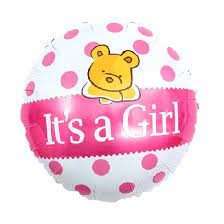 Круг It's a Girl мишка (*)