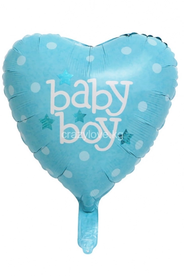 Фольгированное сердечко "Малыш / Baby Boy", 18"(*)