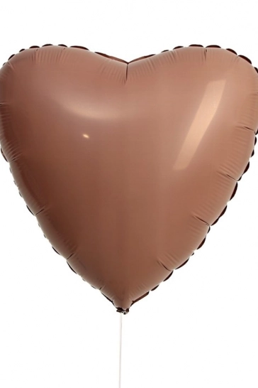  Сердце, шоколад 18"(*)