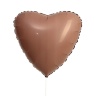  Сердце, шоколад 18"(*)