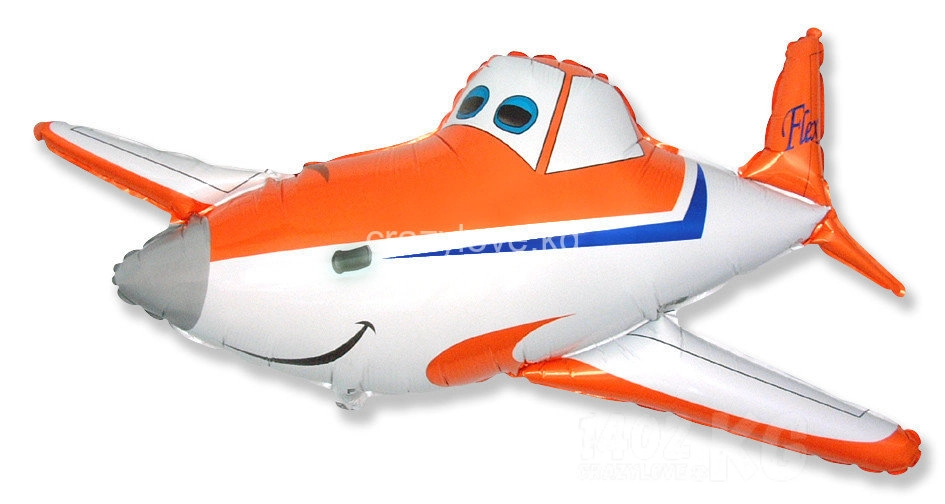 Фигура Гоночный самолет (Оранжевый) / Plane 32" (*)