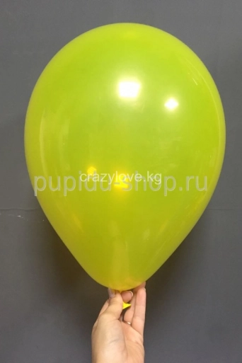 Шарик кристалл жёлтый, 12" (30см)*