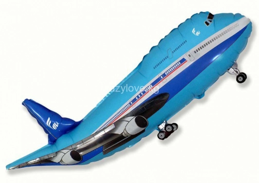 Фигура Самолёт (синий)  / Plane 41" (*)