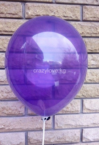 Шарик кристалл фиолетовый, 12" (30см)*