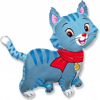 Фигура, Любимый котенок, Синий, (37''/94 см) 