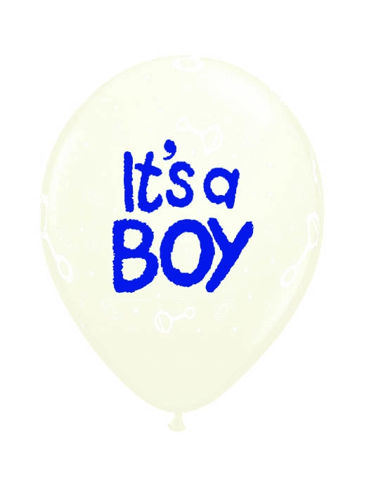 Шарик It`s a Boy! айвори, 12" (30см)*