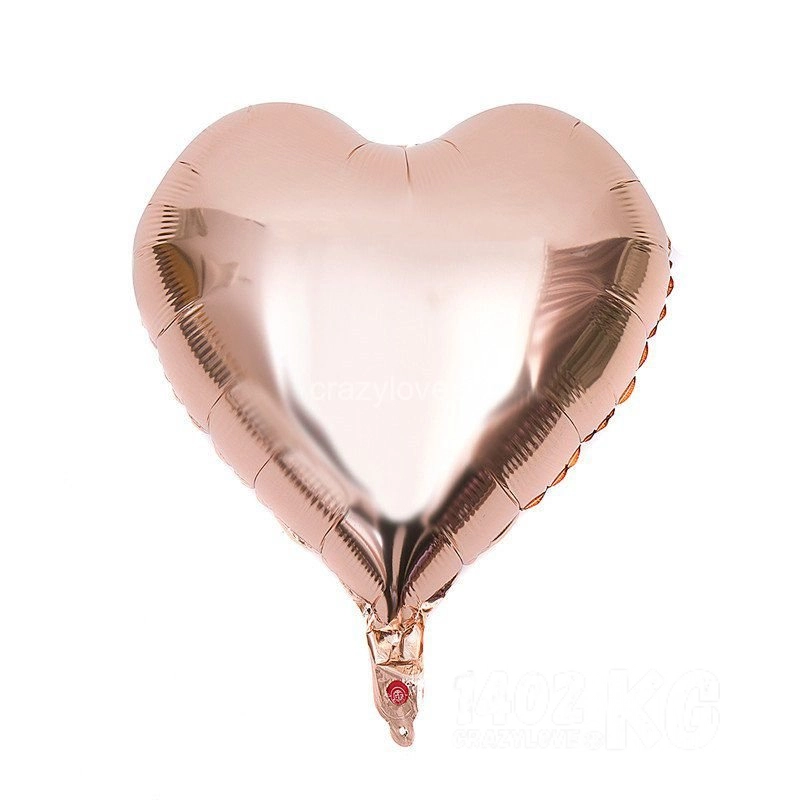 Сердце, розовое золото 18"(*)