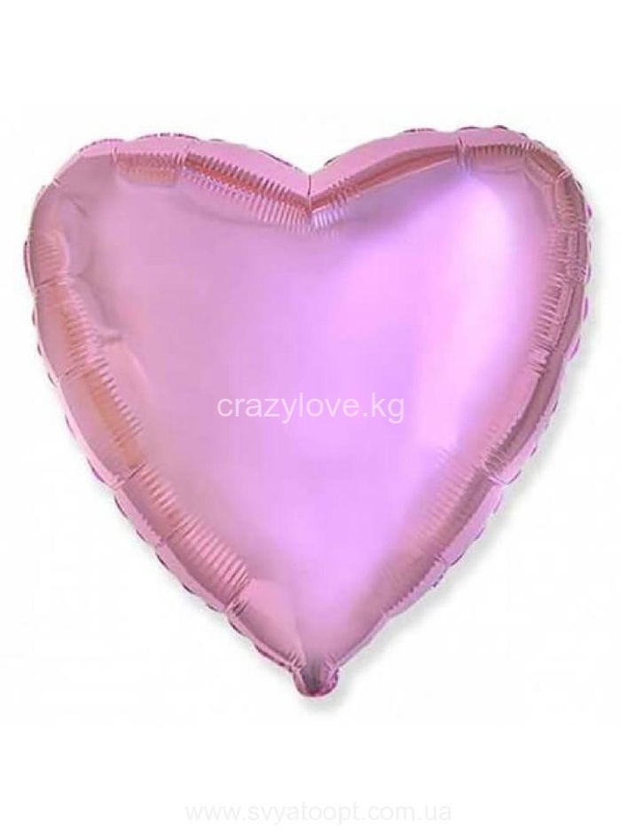 Сердце, розовый 18"(*)