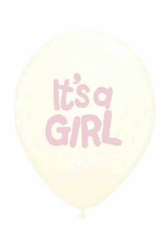 Шарик It`s a Girl! айвори, 12" (30см)*