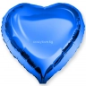 Сердце, синий 18"(*)