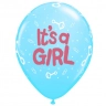 Шарик It`s a Girl! голубой, 12" (30см)*