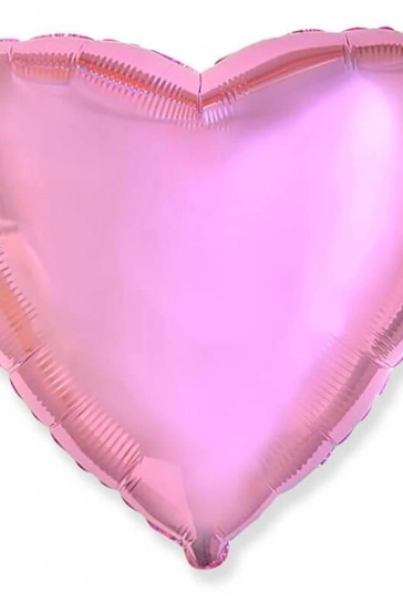 Сердце, розовый 30"(*)