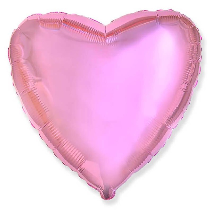 Сердце, розовый 30"(*)